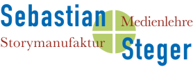 Logo: Sebastian Steger - Storymanufaktur + Medienlehre