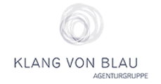 Logo Agentur Klang von Blau